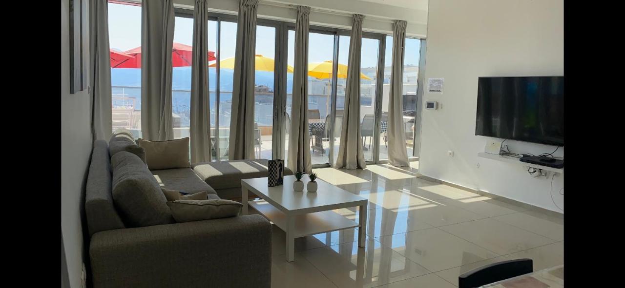 Stunning Penthouse With Sea Views And Private Heated Pool Daire Eilat Dış mekan fotoğraf