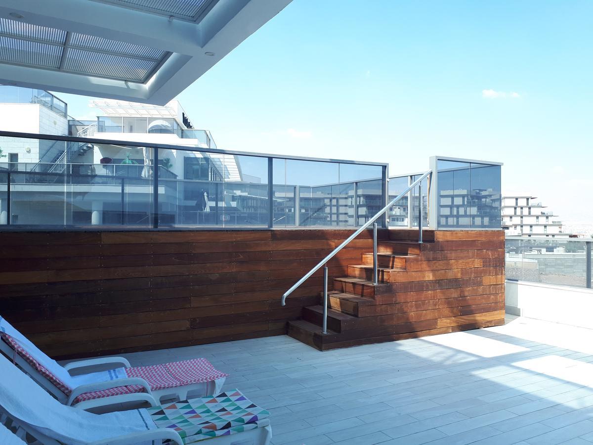 Stunning Penthouse With Sea Views And Private Heated Pool Daire Eilat Dış mekan fotoğraf
